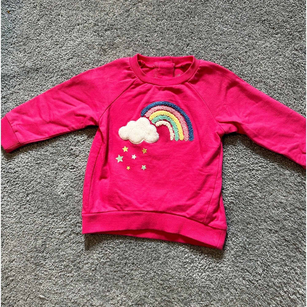 Baby Girl Pink Little Me Sweatshirt